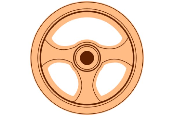 A Close-up of a Steering Wheel Icon