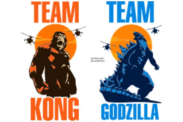 Teamwork and Power: A Collaborative Poster for Godzilla and Kong