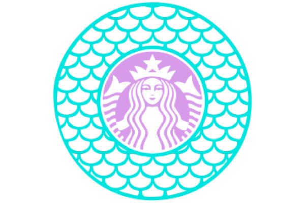 Stylized Starbucks Logo with a Sea Creature Design