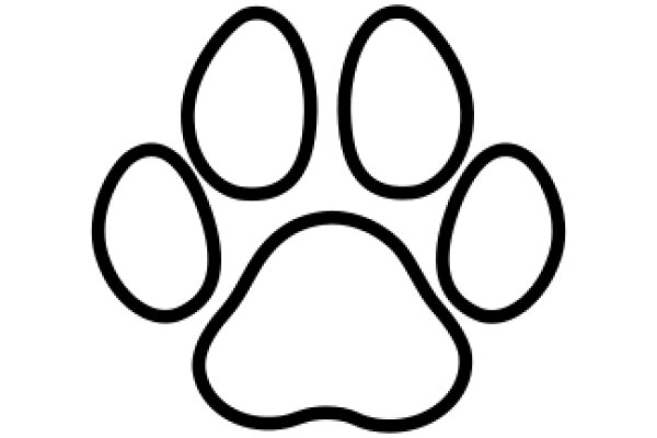 Simplistic Paw Print Icon