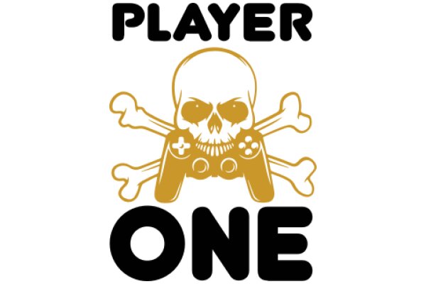 Player One: A Skull and Crossbones with a Game Controller