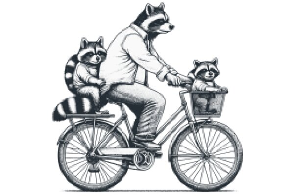 A Gentleman's Adventure with His Rambunctious Raccoon Companions