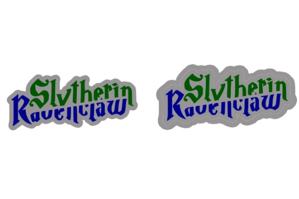 A Graphic Design of the Name 'Slitherin Ravenclaw' in a Stylized Font