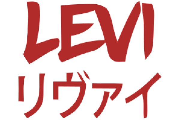 The Red Logo of Levi's Japanese Brand