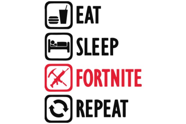 A Humorous Take on Healthy Habits: Eat, Sleep, Fortnite, Repeat