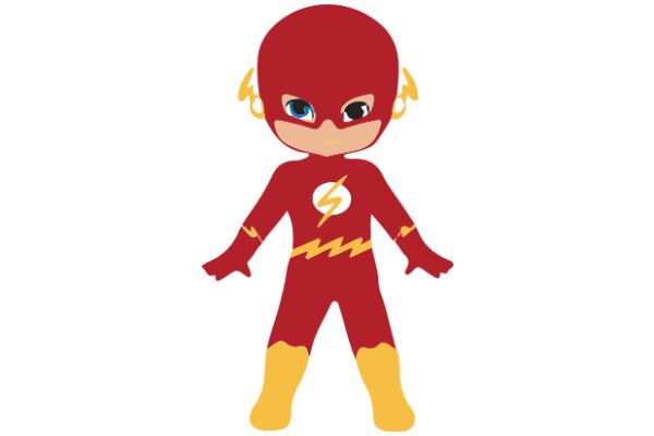 Vibrant and Energetic: The Cartoon Flash Character