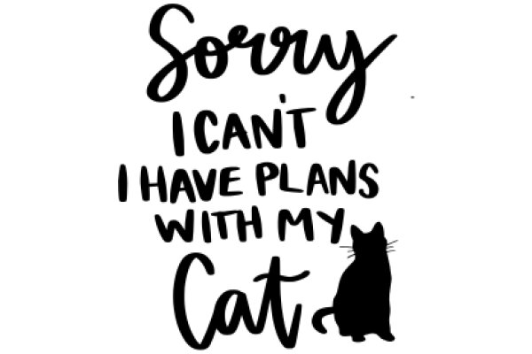 Sorry, I Can't Have Plans with My Cat