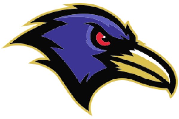 Stylized Logo of a Blue and Gold Bird