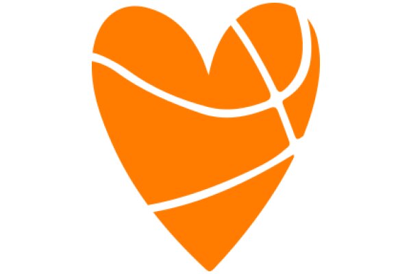 Vibrant Orange Basketball Logo