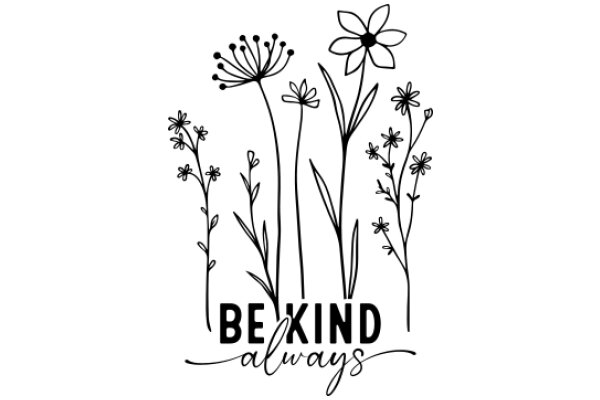 Be Kind Always: A Floral Affirmation Poster