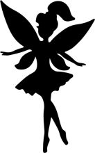 Silhouette of a Ballerina Tinkerbell: A Dance of Delight