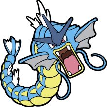 Vividly Detailed Cartoon of a Blue Dragon with a Mouthful of Fish