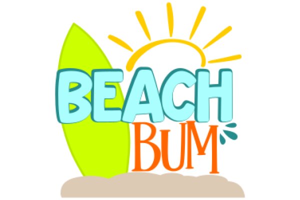 Sunny Beach Bum: A Graphic Design for a T-Shirt