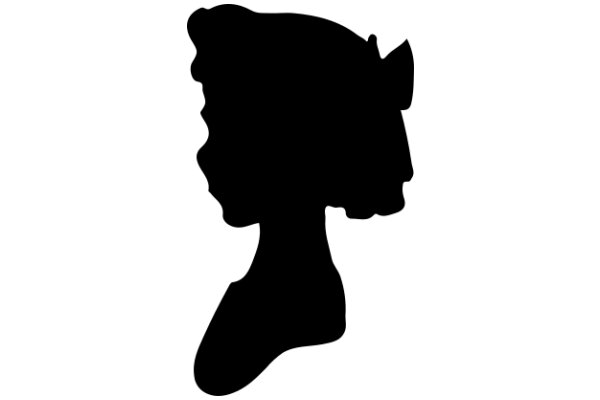 Silhouette of a Person's Head and Shoulders