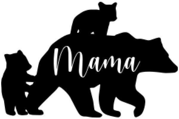 Mama Bear and Cub: A Silhouette of Family