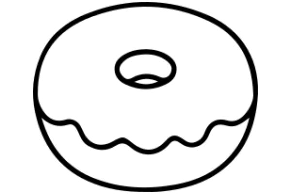 Simplistic Icon of a Donut