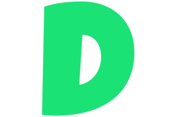 Simplistic Green Letter D