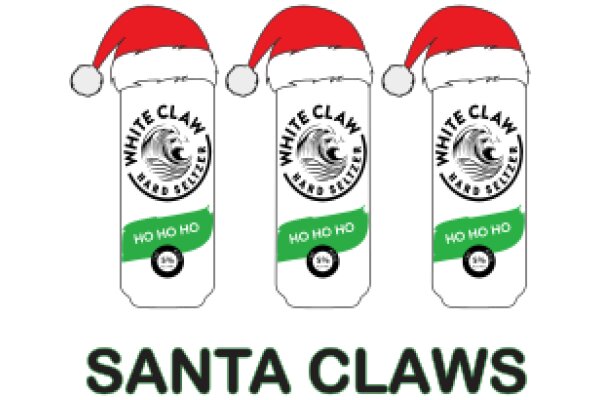 Santa Claws: A Festive Trio of White Claw Hard Seltzer Cans