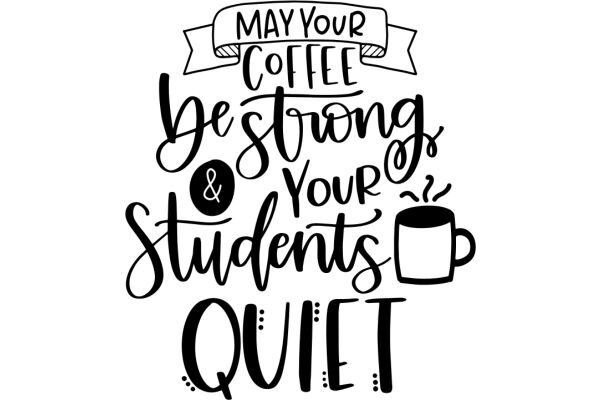 Coffee Quote: May Your Coffee Be Strong & Your Students Quiet