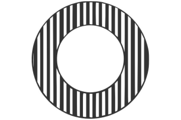 A Solid Circle Against a White Background