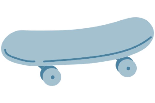 A Stylish Blue Skateboard with Wheels, Ready for a Ride!