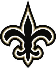 Stylish Black and Gold New Orleans Saints Logo