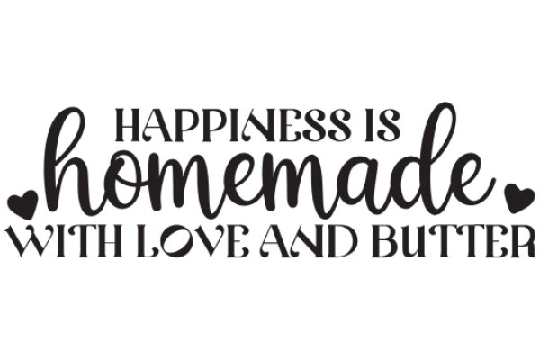 Happiness is Homemade: A Sign of Love and Butter