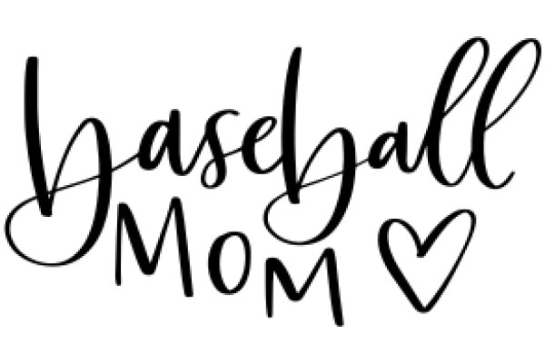 Hand-Drawn Sign for Baseball Mom