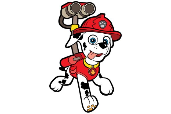 A Playful Adventure: A Dalmatian Firefighter's Day Out