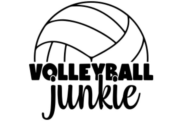 Volleyball Junkie: A Graphic Logo for Volleyball Enthusiasts