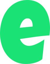 Vibrant Green E Letter