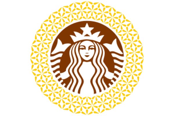 Starbucks Logo with Floral Design