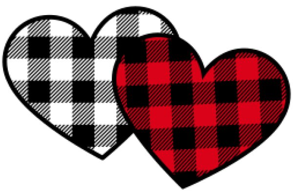 A Pair of Checkered Hearts