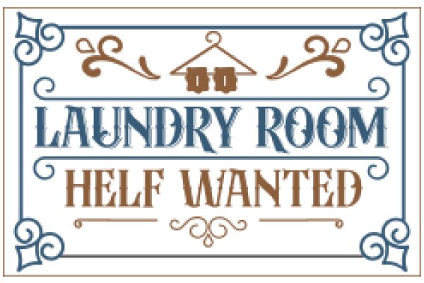 Laundry Room Advertisement: Halfway There, Halfway Wanted