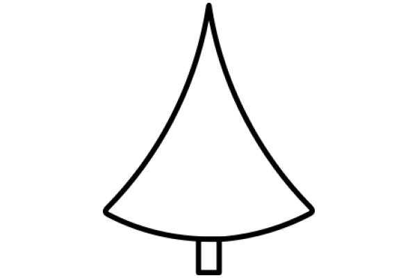 Simplistic Line Drawing of a Lamp