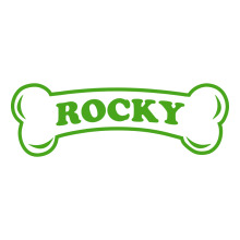 Rocky the Bone-Shaped Logo