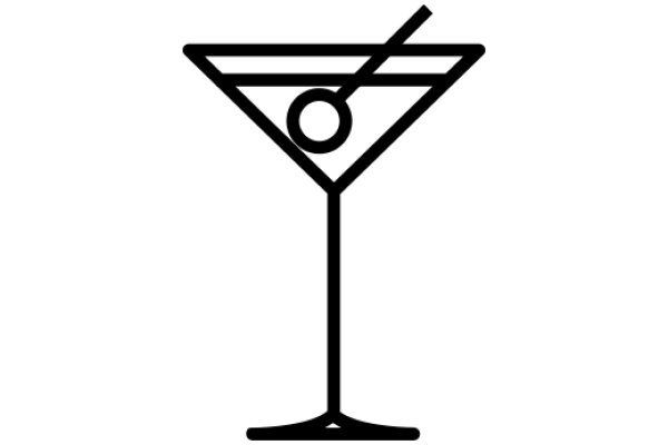 Simplistic Icon of a Martini Glass