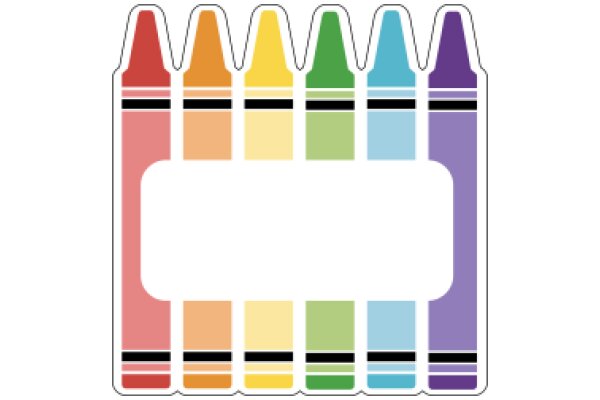 A Colorful Display of Crayons