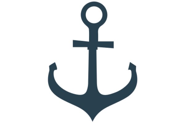 Stylized Anchor Icon with a Modern Twist