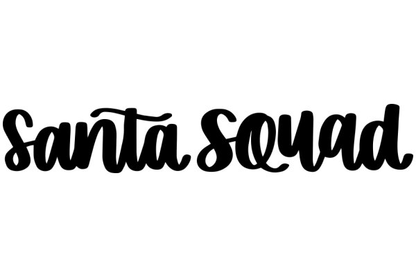 Stylish Santa Squad Logo