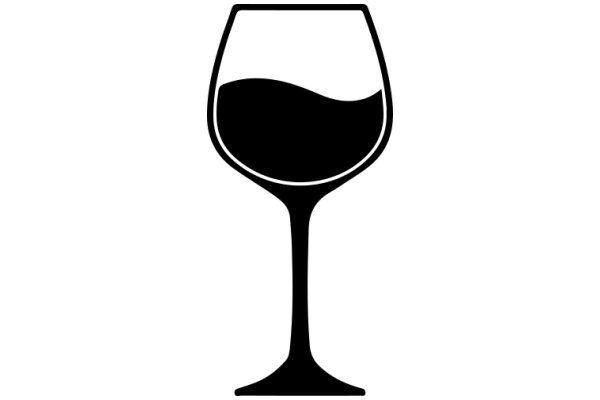 A Simple, Illustration of a Wine Glass