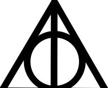 Stylized Logo of the Deathly Hallows Symbol