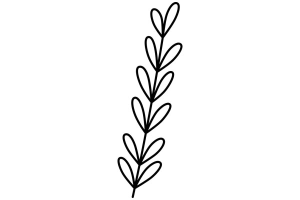 Stylized Artwork of a Plant