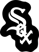 The Chicago Cubs Logo in Black and White