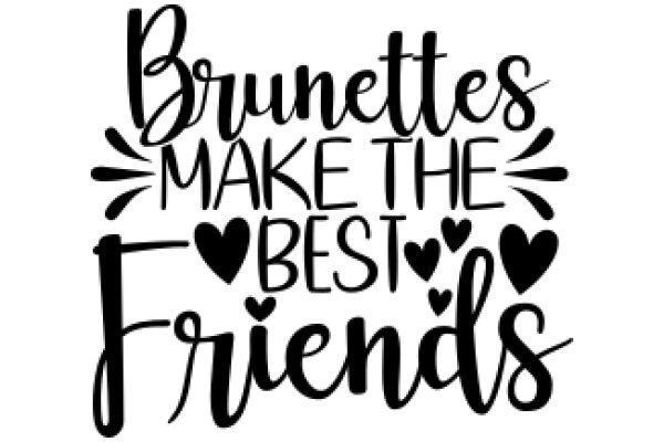 Brunettes Make the Best Friends