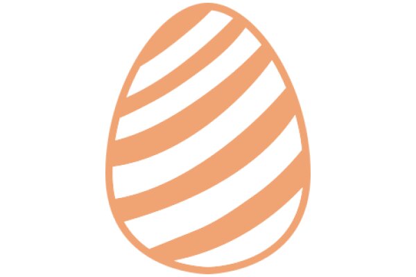 Stylized Orange and White Egg Icon