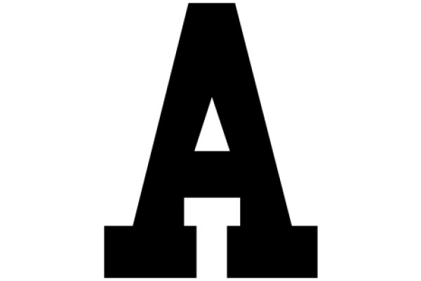 Simplistic Black Letter A