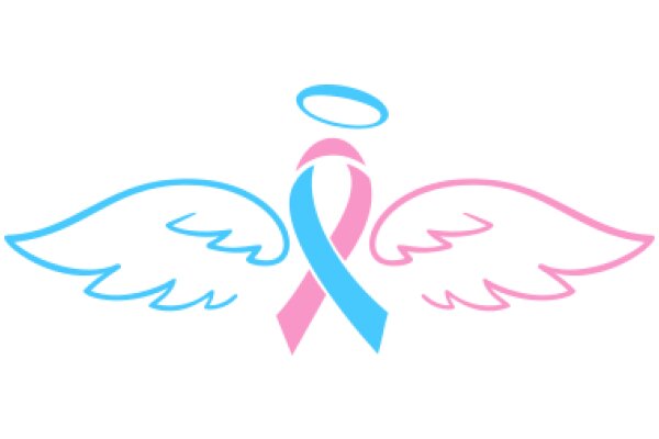 A Symbol of Hope and Strength: A Pink Ribbon and Blue Wings