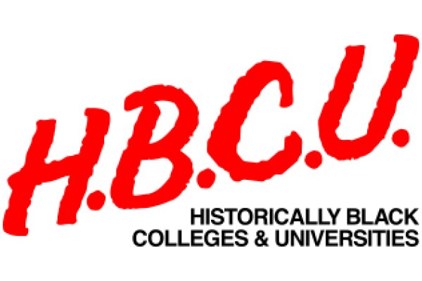 Vibrant Red Text: H.B.C.U. on a Black Background