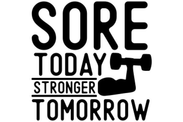 Sore Today, Stronger Tomorrow: A Motivational Poster